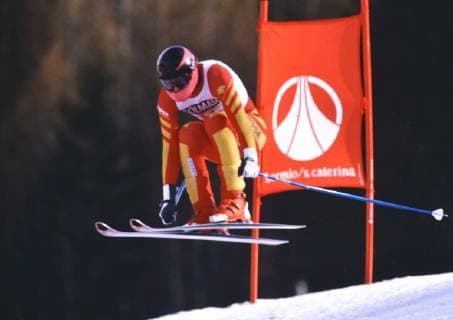 Ski WM 1985, Herren Allgemein: Pirmin ZURBRIGGEN (SUI) SKI ALPIN SAISON 84 85 WM 1985 Bormio 31.01.- 10.02.1985 Pirmin ZURBRIGGEN (SUI) Bormio Italien *** Ski WM 1985, Men General Pirmin ZURBRIGGEN SUI SKI ALPIN SAISON 84 85 WM 1985 Bormio 31 01 10 02 1985 Pirmin ZURBRIGGEN SUI Bormio Italy 