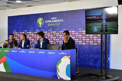 Media Briefing Copa América SÃO PAULO, SP - 12.06.2019: MEDIA BRIEFING COPA AMÉRICA - The local organizing committee and CONMEBOL held Media Briefing on Copa América at the Morumbi Stadium, venue of the 2019 Copa América in Sao Paulo, on Wednesday (12). (Photo: Roberto Casimiro Fotoarena) x1746069x  RobertoxCasimiro
