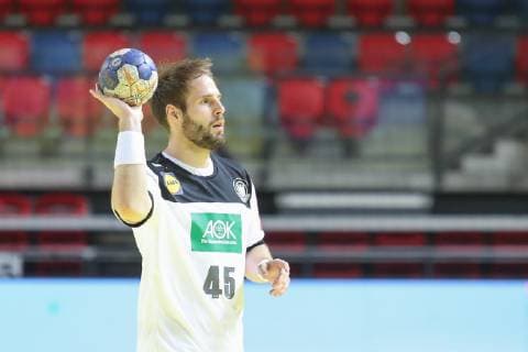 Tel Aviv-Jaffa, Israel 12.06.2019, EHF EURO-Qualifikation 2020, Runde 5, Gruppe 1, Israel - Deutschland, Nico Budel (GER) controls the ball ( Defodi-09-535-000298