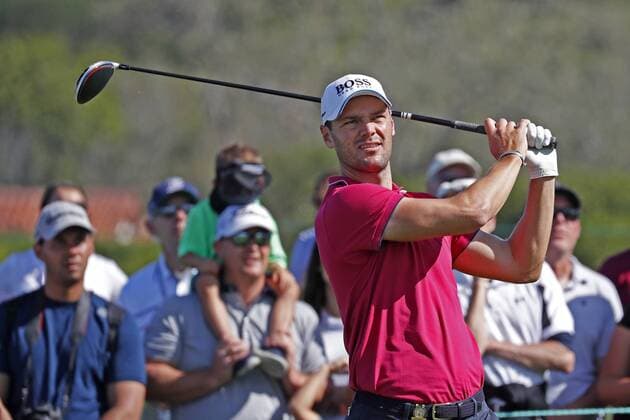 PEBBLE BEACH, CA - JUNE 11: PGA, Golf Herren golfer Martin Kaymer tees off on the 10th hole during a practice round for the 2019 US Open on June 11, 2019, at Pebble Beach Golf Links in Pebble Beach, CA. (Photo by Brian Spurlock Icon Sportswire) GOLF: JUN 11 PGA - US Open Practice Round Icon190611033