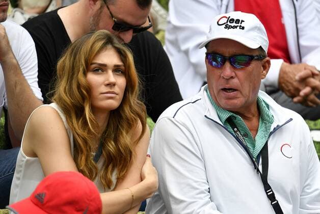 auf der Tribüne Ivan Lendl Trainer von Alexander Zverev (GER) (rechts) und ehemalige bzw. aktuelle Freundin Olga Sharypova von Alexander Zverev (GER) 13.06.2019 Tennis Mercedes Cup Stuttgart 2019 Weißenhof ATP, Tennis Herren 250 08.-16.06.2019 Mercedes Cup Stuttgart 2019 Weißenhof ATP 250