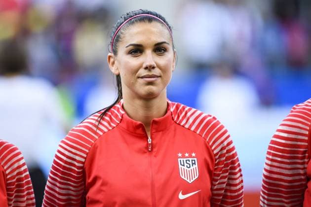 11.06.2019, xkvx, Fussball Frauen WM Frankreich, USA - Thailand emspor, v.l. Alex Morgan (Nationalmannschaft USA) Portrait Reims