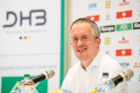 14.06.2019 - Handball - DHB - Pressekonferenz Deutsche Nationalmannschaft - ThHa - Tim Oliver Kalle (Leiter Kommunikation, Deutscher Handball Bund )