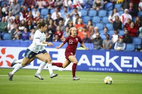 Fußball, WM Damen, England - Argentinien Beth Mead ( Angleterre ) FOOTBALL : Coupe du Monde Feminine - Groupe D - Angleterre v Argentine - 14 06 2019 GwendolineLeGoff Panoramic 