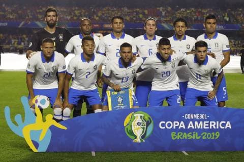 Brazil vs. Bolivia SÃO PAULO, SP - 14.06.2019: BRAZIL VS. BOLIVIA - Brazil team during a match between Brazil and Bolivia, valid for the 2019 Copa America group stage, held this Friday (14) at the Morumbi Stadium in São Paulo, SP. (Photo: Ricardo Moreira Fotoarena) x1747744x  RicardoxMoreira
