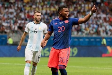 Argentina vs Colombia SALVADOR, BA - 15.06.2019: ARGENTINA VS COLOMBIA - Roger Martinez, during a match between Argentina and Colombia, valid for the 2019 Copa America group stage, held this Saturday (15th) at the Fonte Nova Arena in Salvador, Bahia, Brazil. (Photo: Tiago Caldas Fotoarena) x1748389x  TiagoxCaldas