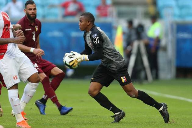 June 15, 2019 - %G - PORTO ALEGRE, RS, 15.06.2019: Venezuela e Peru realizam partida valida pela primeira fase da Conmebol Copa America Brasil 2019, na tarde deste sabado (14), na Arena do GroÂªmio, em Porto Alegre, Rio Grande do Sul, Brasil.Wuilker FaroÂ­nez Venezuela.Wuilker FaroÂ­nez Venezuela.Foto: Marcelo Oliveira VENEZUELA X PERU JOGO DA PRIMEIRA FASE DA COPA AMERICA 2019 - ZUMAa187 20190615_zsa_a187_014 Copyright: xMarceloxOliveira AmxPressx&xImagx