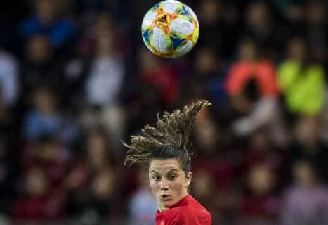 (190616) -- GRENOBLE, June 16, 2019 (Xinhua) -- Jessie Fleming of Canada competes during the group E match between Canada and New Zealand at the 2019 FIFA Women s World Cup in Grenoble, France on June 15, 2019. Canada won 2-0. (Xinhua Xiao Yijiu) (SP)FRANCE-GRENOBLE-2019 FIFA WOMEN S WORLD CUP-GROUP E-CANADA VS NEW ZEALAND 