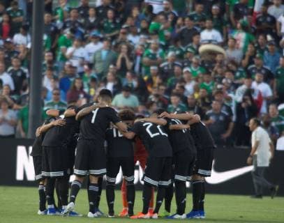 Mexico s national team, Nationalteam gets ready during the second half of the Concacaf Gold Cup match between Canada and Martinique at the Rose Bowl stadium, in Pasadena, California, USA, 15 June 2019. Mexico won 7-0. Mexico - Cuba !ACHTUNG: NUR REDAKTIONELLE NUTZUNG!  Copyright: xARMANDOxARORIZOx AME3888 20190616-636962645594911477