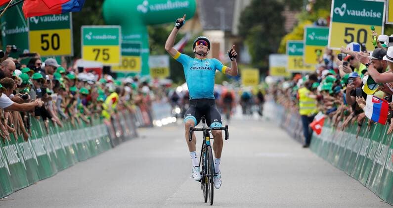 Sport Bilder des Tages 16.06.2019 Langnau im Emmental , SCHWEIZ , Radsport 2.Etappe Langnau - Langnau Sieger Luis Leon Sanchez ESP Team Astana