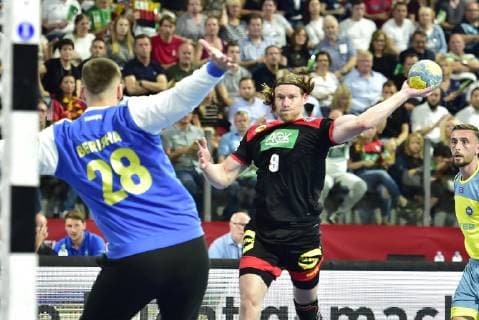 16.06.2019 EM - Qualifikation 2018 2019 - Deutschland - Kosovo - OGo - Haris Berisha (28, Kosovo) Tobias Reichmann (9, Deutschland)