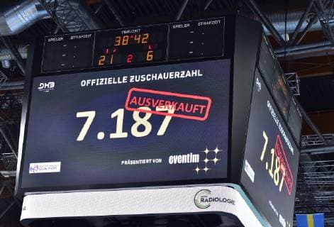 16.06.2019 EM - Qualifikation 2018 2019 - Deutschland - Kosovo - OGo - Zuschauerzahlen am Videowürfel