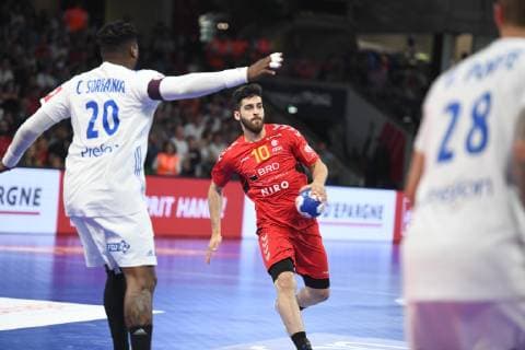 Handball, EM Quali, Frankreich - Rumänien Constantin-Bogdan Manescu (Roumanie) HANDBALL : France vs Roumanie - Eliminatoire Euro 2020 - 16 06 2019 RonanHoussin Panoramic 