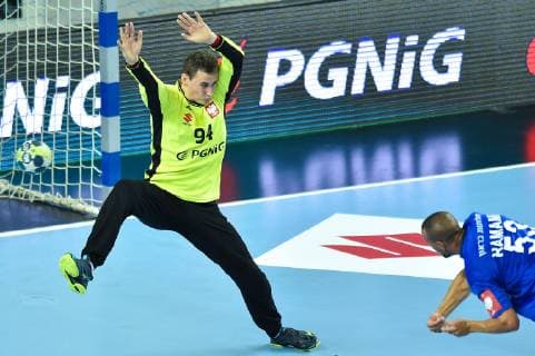 Handball, EM Quali, Polen - Israel 2019.06.16 Plock Pilka reczna Kwalifikacje do Mistrzostw Europy 2020 Polska - Izrael N z Adam Morawski Ezra Hamami Foto Lukasz Laskowski PressFocus 2019.06.16 Plock Handball 2020 Men s European Championship, EM, Europameisterschaft Qualifiers Poland v Israel Adam Morawski Ezra Hamami Credit: Lukasz Laskowski PressFocus NEWSPIX.PL --- Newspix.pl  20190616LUK_089