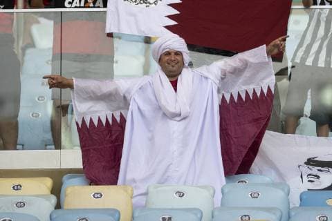Paraguay vs Qatar RIO DE JANEIRO, RJ - 16.06.2019: PARAGUAY VS QATAR - A cheer during a match between Paraguay and Qatar, valid for the group stage of the Copa America 2019, held this Sunday (16) at the Maracanã Stadium in Rio de Janeiro, RJ. (Photo: Celso Pupo Fotoarena) x1748588x  CelsoxPupo