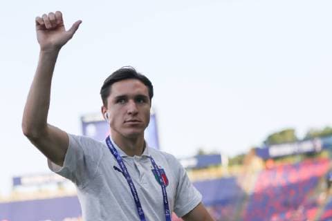June 16, 2019 - Bologna, Bologna, Italy - Federico Chiesa of Italy U21, U 21 during the UEFA UNDER21 Championship match between Italy and Spain at Renato Dall Ara Stadium on June 16, 2019 in Bologna, Italy. UEFA UNDER21 Championship match between Italy and Spain at Renato Dall Ara Stadium on June 16, 2019 in Bologna, Italy..  - ZUMAn230 20190616_zaa_n230_557 Copyright: xEmmanuelexCiancaglinix
