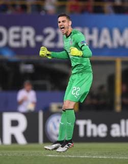FUSSBALL UEFA U21, U 21 EUROPAMEISTERSCHAFT 2019 in Italien Italien - Spanien 16.06.2019 JUBEL Italien; Torwart Alex Meret
