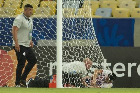 Paraguay vs Qatar RIO DE JANEIRO, RJ - 16.06.2019: PARAGUAY VS QATAR - R. Rojas (Meia) during a match between Paraguay and Qatar, valid for the group stage of Copa América 2019, held this Sunday (16) at the Maracanã Stadium in Rio de Janeiro, RJ. (Photo: Celso Pupo Fotoarena) x1748714x  CelsoxPupo