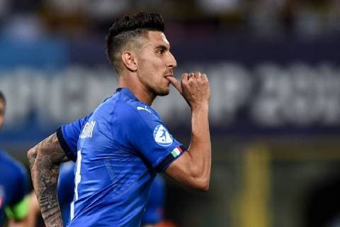 Db Bologna 16 06 2019 - Europeo Under 21 Italia 2019 Italia-Spagna foto Daniele Buffa Image nella foto: esultanza gol Lorenzo Pellegrini 