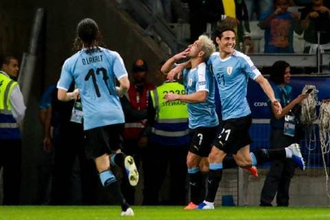 Uruguay vs Ecuador BELO HORIZONTE, MG - 16.06.2019: URUGUAY VS ECUADOR - Lodeiro scored the first goal of Uruguay during a match between Uruguay and Ecuador, valid for the group stage of the Copa América 2019, held this Sunday (16) at the Estádio do Mineirão in Belo Horizonte, MG. (Photo: Dudu Macedo Fotoarena) x1748846x  DuduxMacedo