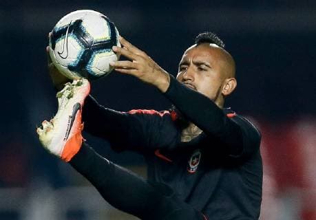Sport Themen der Woche KW24 Sport Bilder des Tages Training of the Chilean national team, Nationalteam in S SÃO PAULO, SP - 16.06.2019: TRAINING OF THE CHILEAN NATIONAL TEAM IN S - Arturo Vidal during the training of the Chilean National Team at the Morumbi Stadium in São Paulo, SP. The Chilean national team faces tomorrow the selection of Japan for the first match of the Copa America 2019 Group C. (Photo: Marcelo Machado de Melo Fotoarena) x1748872x  MarceloxMachadoxdexMelo