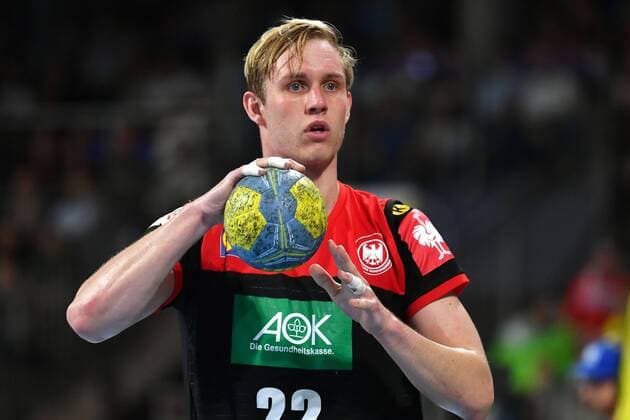 Marian MICHALCZIK (GER), Aktion,Einzelbild,angeschnittenes Einzelmotiv,Halbfigur,halbe Figur. Handball Laenderspiel der Maenner, EHF Euro Qualifikation Deutschland (GER)-Kosovo (KOS) 28-17. am 16.06.2019 Arena Nuernberger Versicherung.