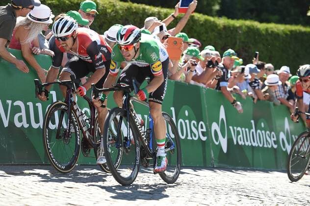 17-06-2019 Tour De Suisse; Tappa 03 Flamatt - Murten; 2019, Deceunick - Quickstep; 2019, Trek - Segafredo; Viviani, Elia; Degenkolb, John; Murten; 
