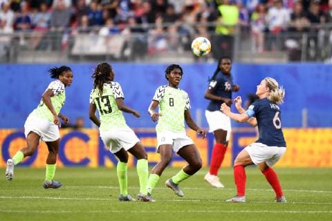 06 AMANDINE HENRY (FRA) - 08 ASISAT OSHOALA (NIG) FOOTBALL FEMININ : Nigeria vs France - Coupe du Monde Fifa France 2019 - 17 06 2019 AnthonyBIBARD FEP Panoramic 