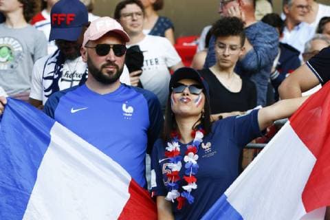 Fußball, Damen WM, Nigeria - Frankreich Ambiance famille ou amis de Aissatou Tounkara (France) FOOTBALL : Coupe du Monde Feminine - Groupe A - Nigeria v France - 17 06 2019 GwendolineLeGoff Panoramic 