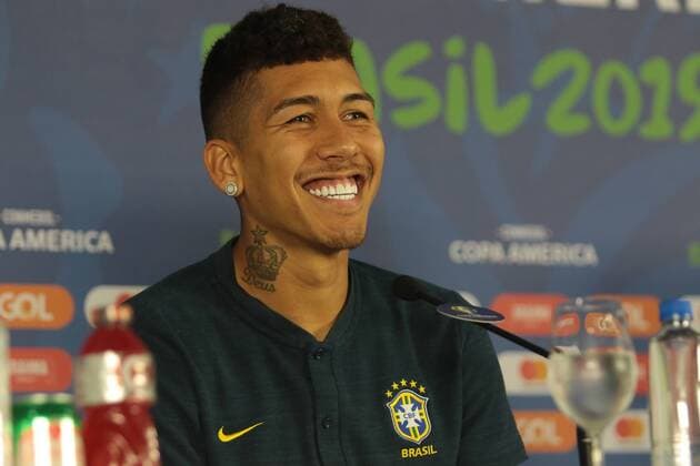 Fußball, Copa America, Nationalteam Brasilien Pressekonferenz Treino da Selecao Brasileira em Salvador SALVADOR, BA - 17.06.2019: TREINO DA SELEcaO BRASILEIRA EM SALVADOR - Roberto Firmino, player of the Brazilian national team, Nationalteam and Liverpool, during a press conference, PK, Pressekonferenz at Arena Fonte Nova, in Salvador, Bahia, Brazil. (Photo: Tiago Caldas Fotoarena) x1749328x TiagoxCaldas