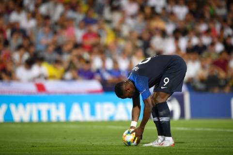 Photo Massimo Paolone LaPresse June 18, 2019 Cesena, Italy soccer England vs France - UEFA Under 21 Championship Italy 2019 - Group stage final tournament Group C - "Dino Manuzzi" stadium. In the pic: Moussa Dembele (France) missed penalty kick  Copyright: xMassimoxPaolone LaPressex