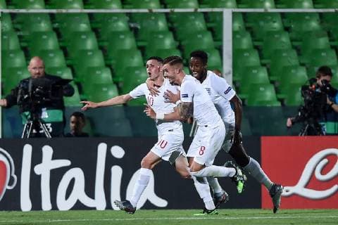 Db Cesena 18 06 2019 - Europeo Under 21 Italia 2019 Inghilterra-Francia foto Daniele Buffa Image nella foto: esultanza gol Phil Foden 