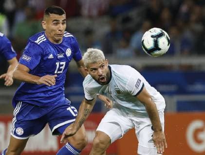 Argentina vs Paraguay BELO HORIZONTE, MG - 19.06.2019: ARGENTINA VS PARAGUAY - Kun Aguero during a match between Argentina and Paraguay, valid for the group stage of the Copa America 2019, held this Wednesday (19) at the Estádio do Mineirão in Belo Horizonte, MG. (Photo: Ricardo Moreira Fotoarena) x1750355x  RicardoxMoreira