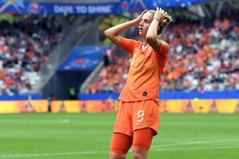 Vivianne Miedema of Netherlands women during the FIFA Women s World Cup France 2019 group E match between The Netherlands and Canada at Stade Auguste-Delaune on June 20, 2019 in Reims, France FIFA Women s World Cup France 2019 2018 2019 xVIxVIxImagesx xGerritxvanxKeulenxIVx 14780914