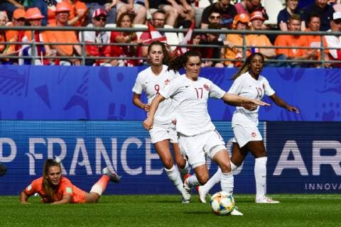 Jessie Fleming (Canada) FOOTBALL : Pays Bas vs Canada - Coupe du Monde Feminine - Reims - 20 06 2019 JBAutissier Panoramic 