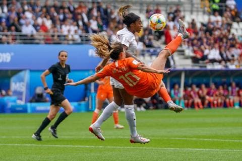 Womens World Cup France 2019 The Netherlands v Canada: Reims 20-06-2019: WK Voetbal: Vrouwen Nederland v Canada: Reims Danielle van de Donk of The Netherlands