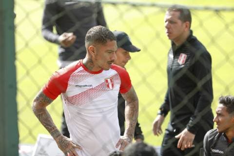Training of the Peruvian national team, Nationalteam in SÃO PAULO, SP - 21.06.2019: TRAINING OF THE PERUVIAN NATIONAL TEAM IN - Guerrero during training of the Peruvian National Team in the CT of São Paulo FC this Friday (21). (Photo: Ricardo Moreira Fotoarena) x1750841x  RicardoxMoreira