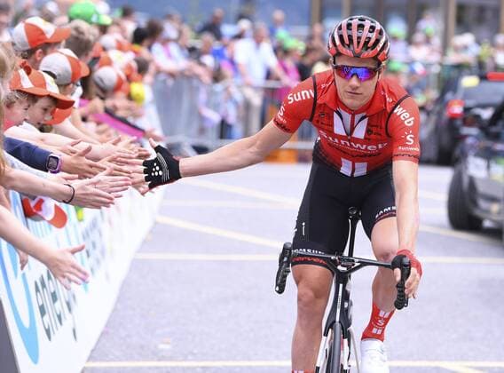 SAN GOTTARDO, SWITZERLAND - JUNE 21 : ARNDT Nikias (GER) of Team Sunweb during stage 7 of the Tour de Suisse cycling race, a stage of 216 kms between Unterterzen and San Gottardo on June 21, 2019 in San Gottardo, Switzerland, 21 06 2019 CYCLISME : Tour de Suisse - Etape 7 - Unterterzen to San Gottardo - 21 06 2019 PhotoNews Panoramic 