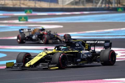 Le Castellet, France, 21.06.2019, Formel 1, Formula 1, French Grand Prix, Daniel Ricciardo (AUS 3), Renault F1 Team, Kevin Magnussen (DNK 20), Rich Energy Haas F1 Team ( Defodi-09-506-033654