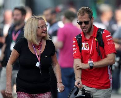 Le Castellet, France, 21.06.2019, Formel 1, Formula 1, French Grand Prix, Sebastian Vettel (GER 5), Scuderia Ferrari Mission Winnow mit Ehering an seinem Finger. ( Defodi-09-506-033769