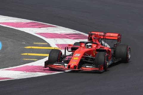 Motorsports: FIA Formula One World Championship, WM, Weltmeisterschaft 2019, Grand Prix of France, 5 Sebastian Vettel (GER, Scuderia Ferrari Mission Winnow), (Verwendung nur in Deutschland - GERMANY ONLY) *** Motorsports FIA Formula One World Championship 2019, Grand Prix of France, 5 Sebastian Vettel GER, Scuderia Ferrari Mission Winnow , Use only in Germany GERMANY ONLY