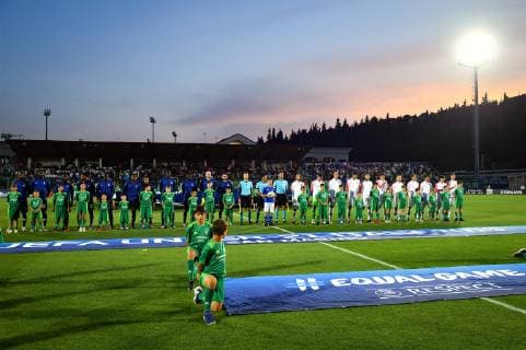 Photo Massimo Paolone LaPresse June 21, 2019 San Marino, San Marino soccer France vs Croatia - UEFA Under 21 Championship Italy 2019 - Group stage final tournament Group C - "San Marino - Serravalle" stadium. In the pic: line up  Copyright: xMassimoxPaolone LaPressex