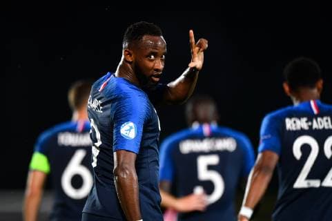 Photo Massimo Paolone LaPresse June 21, 2019 San Marino, San Marino soccer France vs Croatia - UEFA Under 21 Championship Italy 2019 - Group stage final tournament Group C - "San Marino - Serravalle" stadium. In the pic: Moussa Dembele (Francia) celebrates after scoring goal 1-0  Copyright: xMassimoxPaolone LaPressex