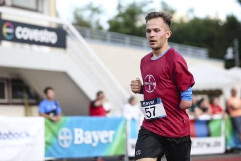 Integratives Sportfest; Leverkusen, 21.06.2019 Christian Dobrick, (TSV Bayer 04 Leverkusen - T46 F46); Integratives Sportfest am 21.06.2019 im Manforter Stadion in Leverkusen (Deutschland).