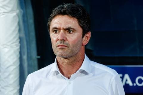 Serravalle, San Marino, 21.06.2019, UEFA U-21 Europameisterschaft Italien 2019, Gruppenphase, Gruppe C, Frankreich - Kroatien, Trainer Sylvain Ripoll (FRA) schaut ( Defodi-01048-183172