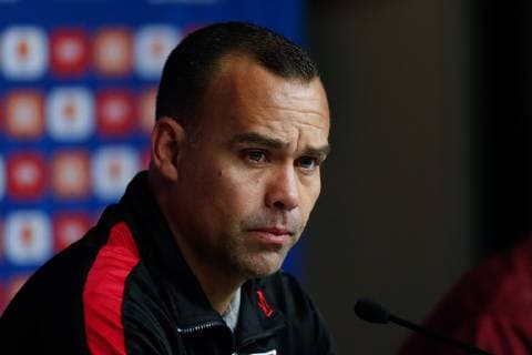Venezuela s national soccer team head coach Rafael Dudamel delivers a press conference, PK, Pressekonferenz at the Mineirao Stadium, in Belo Horizonte, Brazil, 21 June 2019. Venezuela s national soccer team press conference !ACHTUNG: NUR REDAKTIONELLE NUTZUNG!  Copyright: xJuanxIgnacioxRoncoronix COPAME1250 20190621-636967542912676332