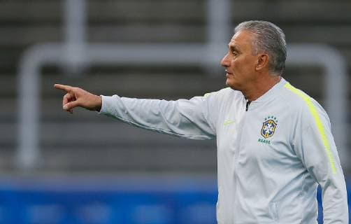 Training of the Brazilian Team in São Paul SÃO PAULO, SP - 21.06.2019: TRAINING OF THE BRAZILIAN TEAM IN SÃO PAUL - The coach of the Brazilian national team, Nationalteam Tite during training of the Brazilian National Team at the Corinthians Arena located in the Itaquera neighborhood, east of São Paulo, SP. The Brazilian team faces tomorrow, the selection of Peru for the last round of Group A of the Copa América 2019. (Photo: Marcelo Machado de Melo Fotoarena) x1750986x  MarceloxMachadoxdexMelo