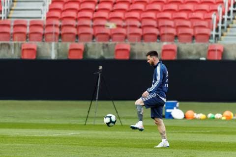 Argentina s national soccer team player Lionel Messi participates in a Copa America 2019 training session at the Beira Rio stadium, in Porto Alegre, Brazil, 21 June 2019. Argentina s national soccer team training session !ACHTUNG: NUR REDAKTIONELLE NUTZUNG!  Copyright: xJosexMendezx COPAME1301 20190621-636967563271583170