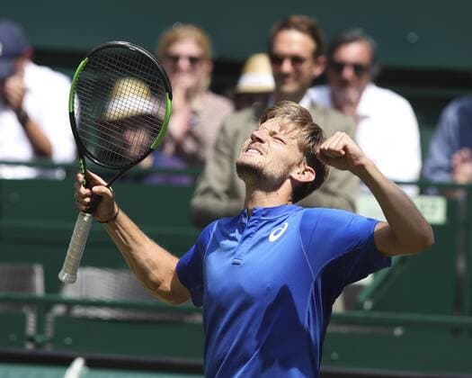 Sport Bilder des Tages David Goffin macht die Faust und jubelt,Jubel,Freude,Emotion Copyright: xJuergenxHasenkopfx