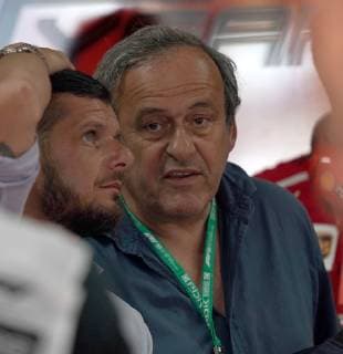 Le Castellet, France, 22.06.2019, Formel 1, Formula 1, French Grand Prix, Michel Platini zu Gast bei Ferrari ( Defodi-09-506-033779